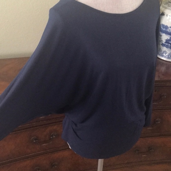 BR Factory Navy Jersey Knit Top - Picture 2 of 8